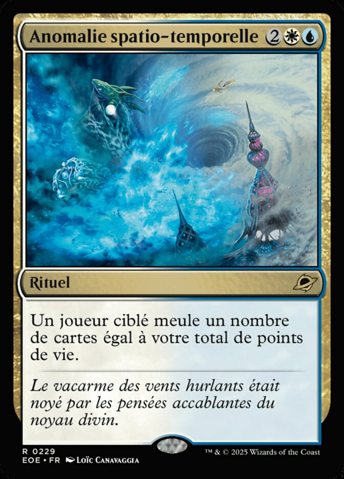 Anomalie spatio-temporelle