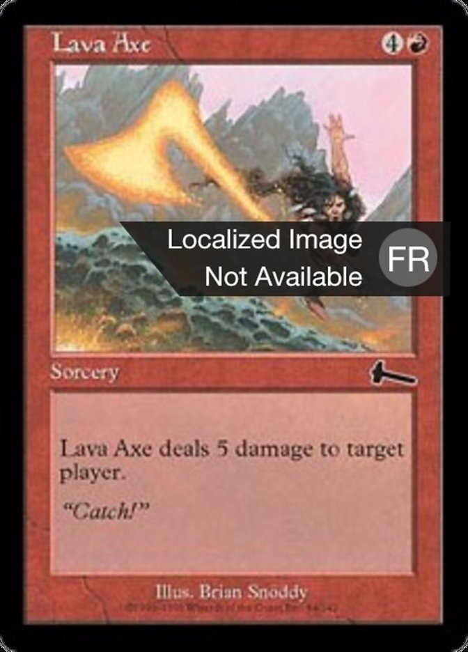 Hache de lave