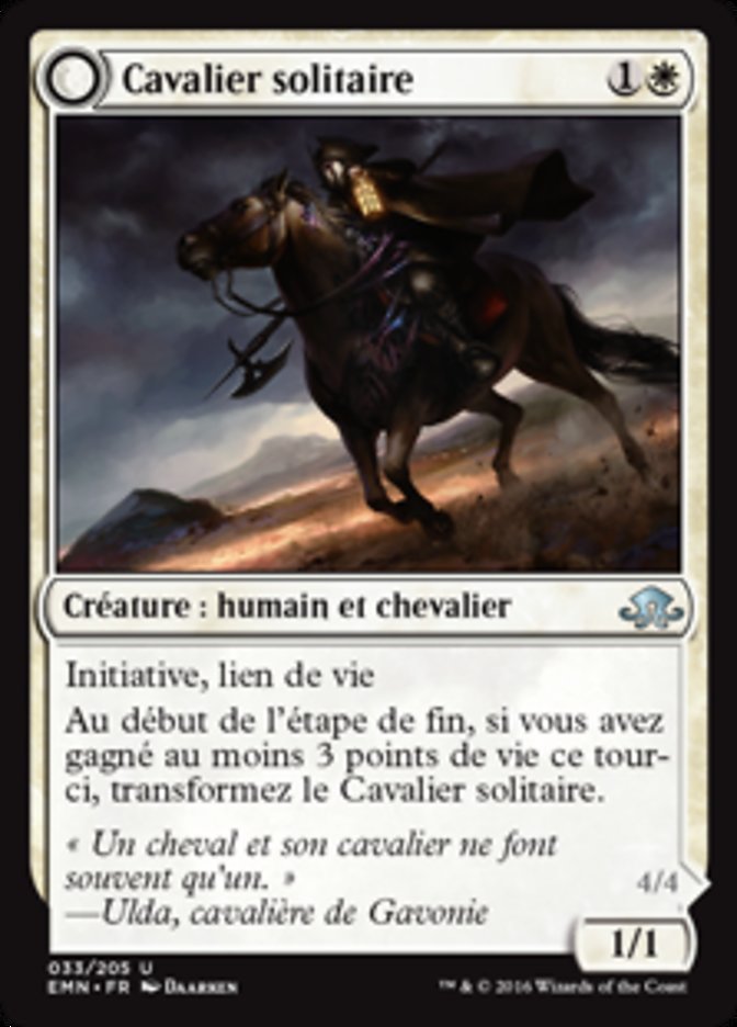 Cavalier solitaire