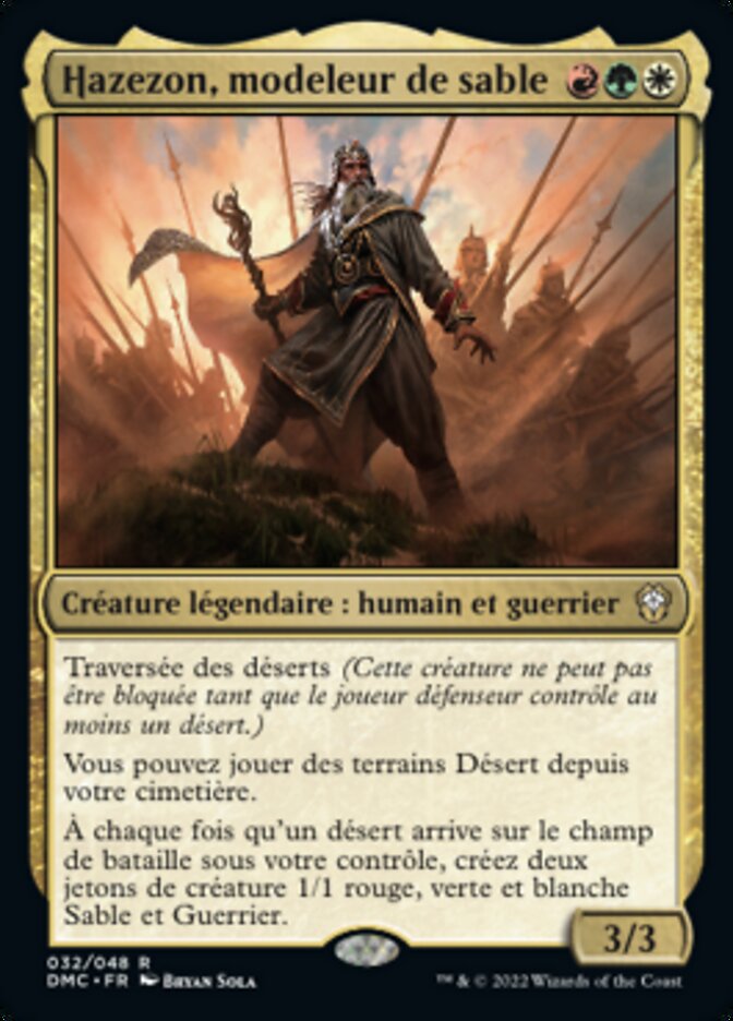 Hazezon, modeleur de sable