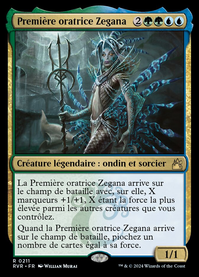 Première oratrice Zegana