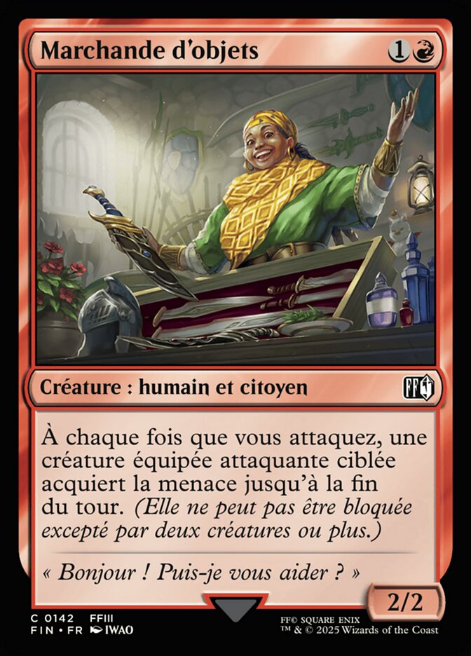 Marchande d'objets