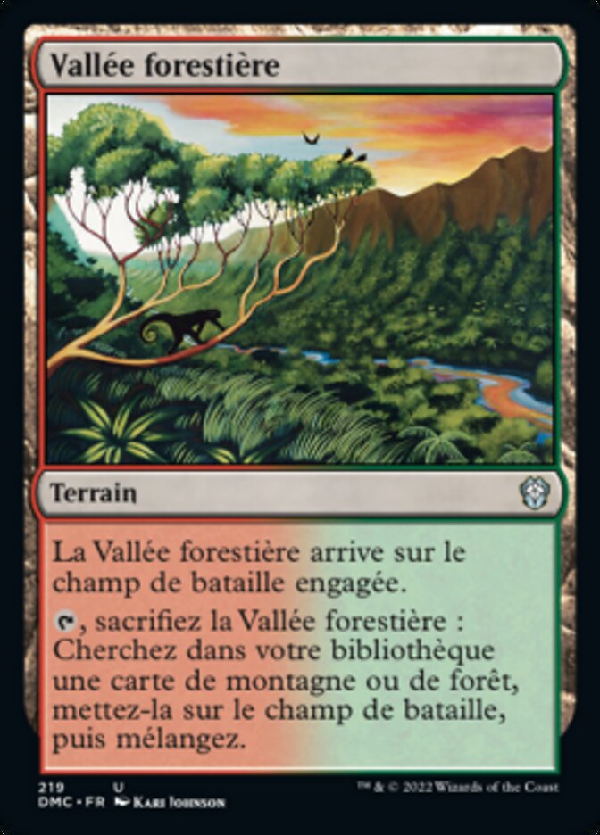 Vallée forestière