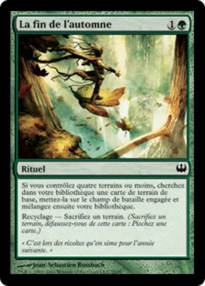 La fin de l'automne