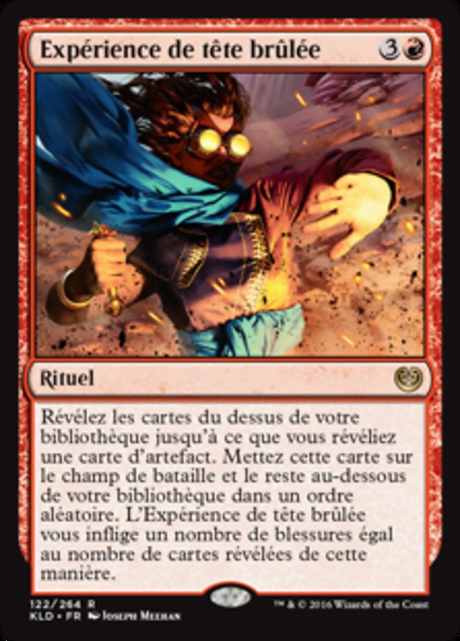 Expérience de tête brûlée
