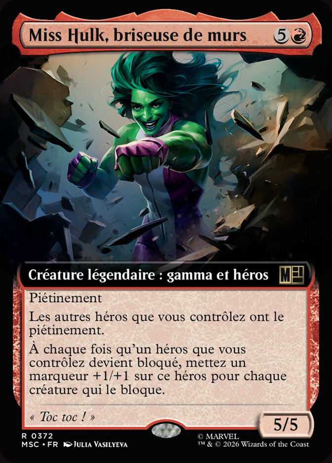 Miss Hulk, briseuse de murs