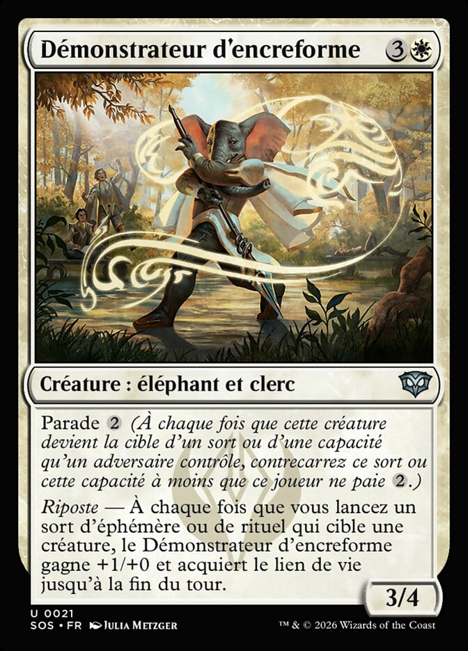 Démonstrateur d'encreforme
