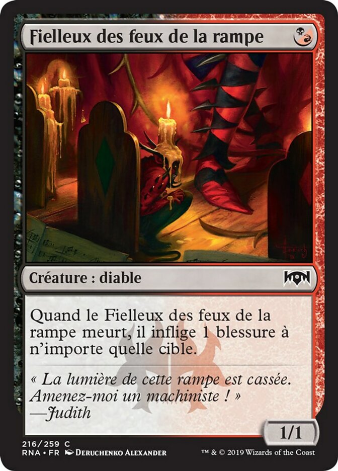 Fielleux des feux de la rampe