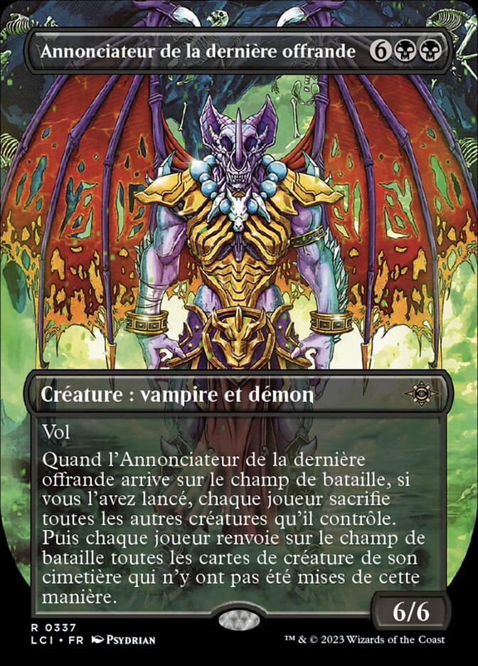 Annonciateur de la dernière offrande