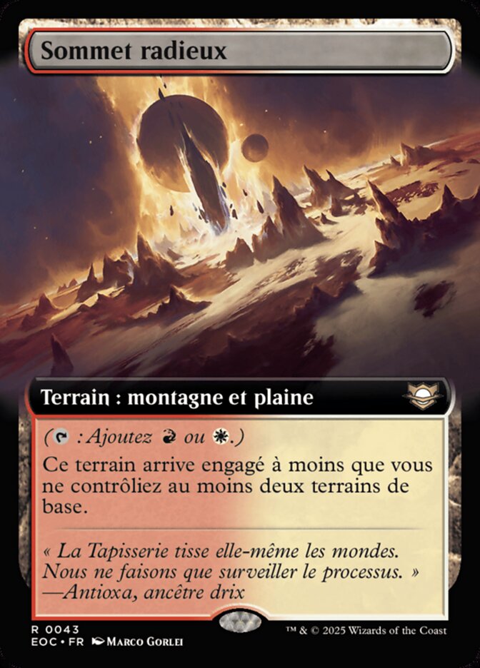 Sommet radieux