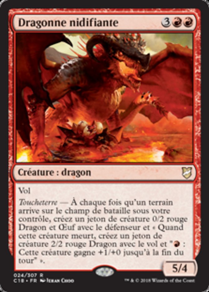 Dragonne nidifiante