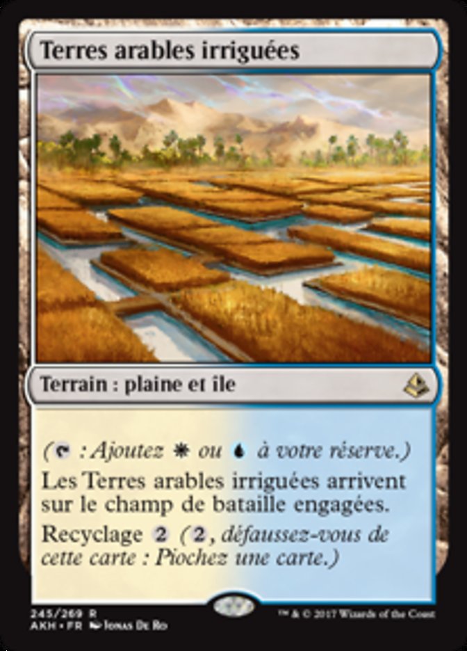 Terres arables irriguées