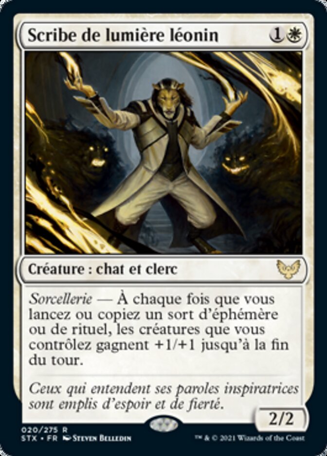 Scribe de lumière léonin