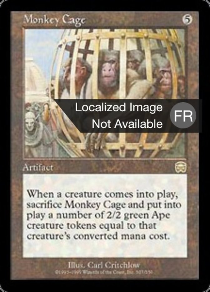 Cage des singes