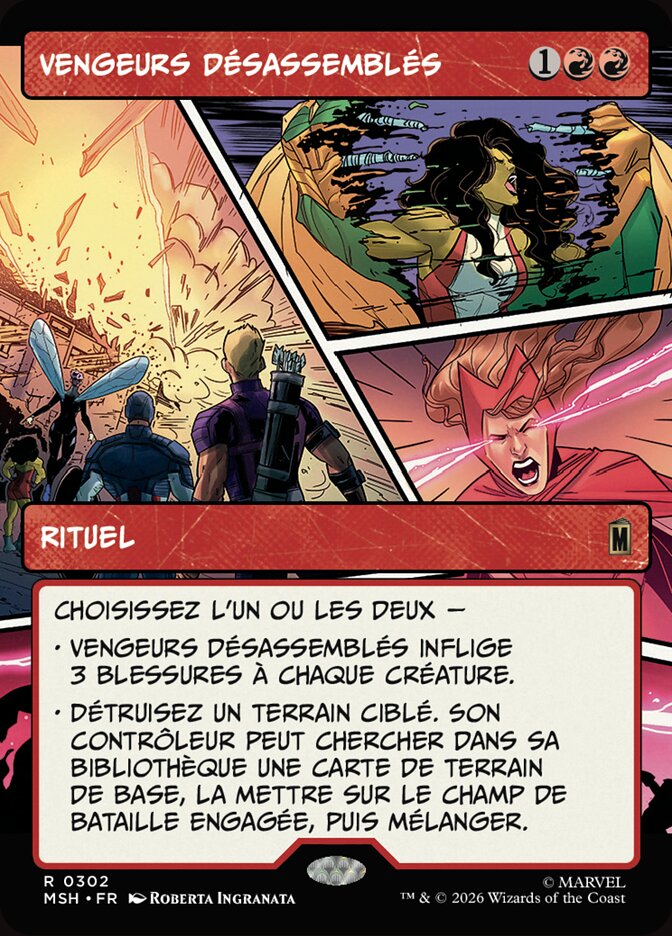 Vengeurs désassemblés